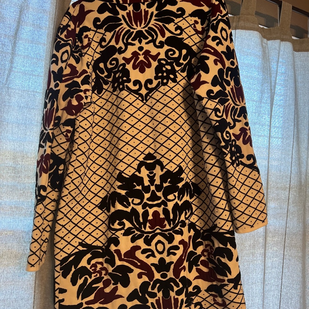 Vintage inspired jacquard coat